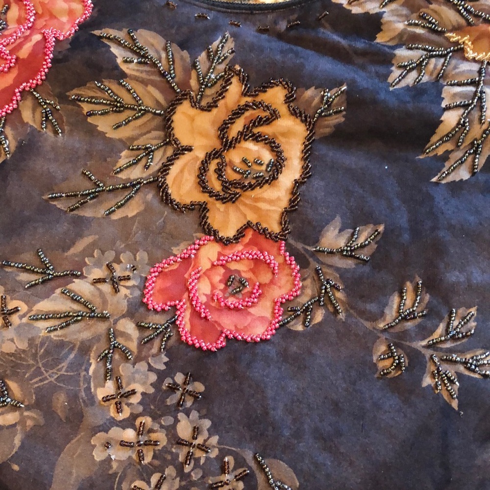 NWT Artisan hand beaded bag w/2 interchangeable dual snapped handles, long&short